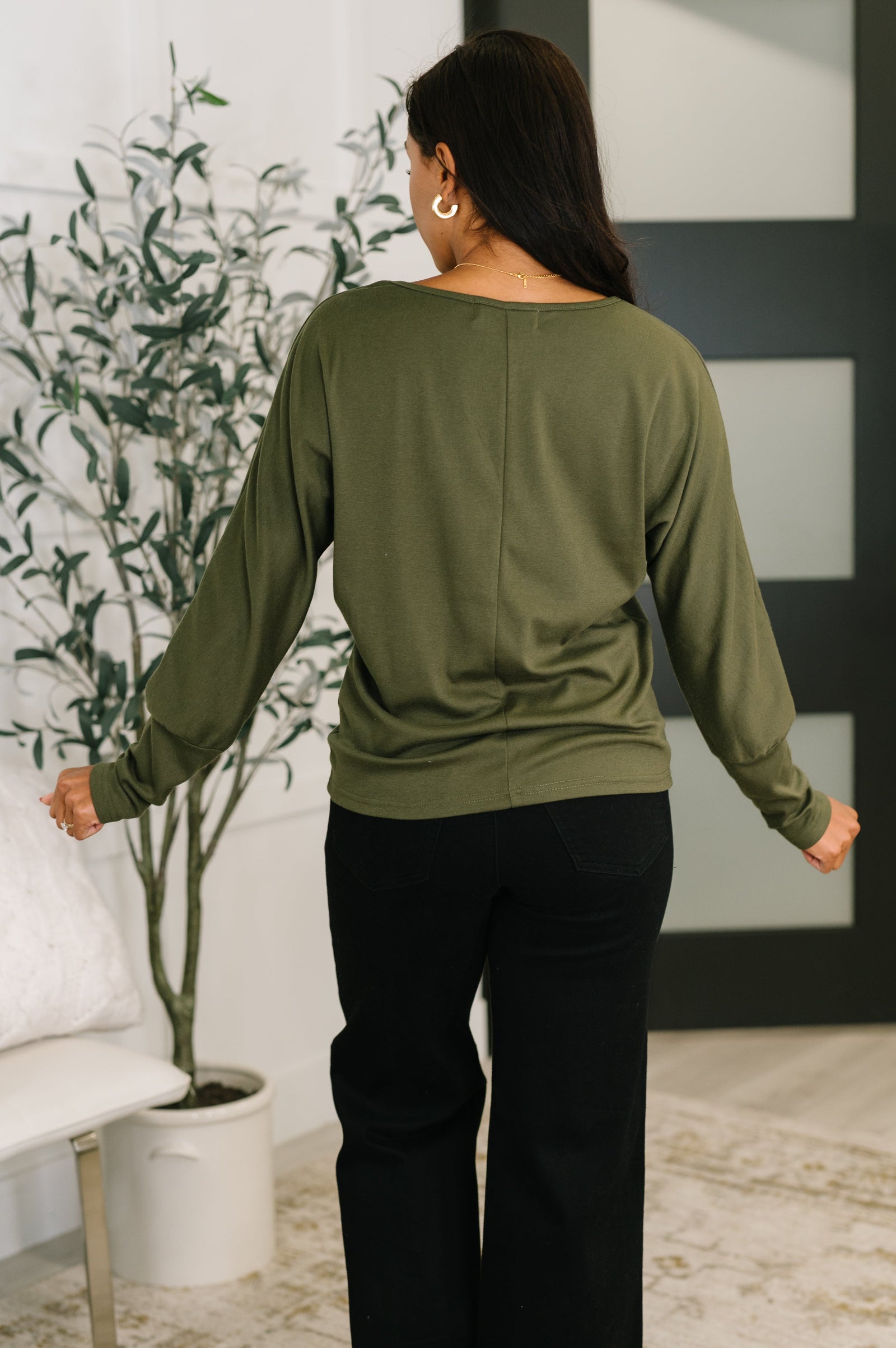 Dinner Plans Dolman Long Sleeve