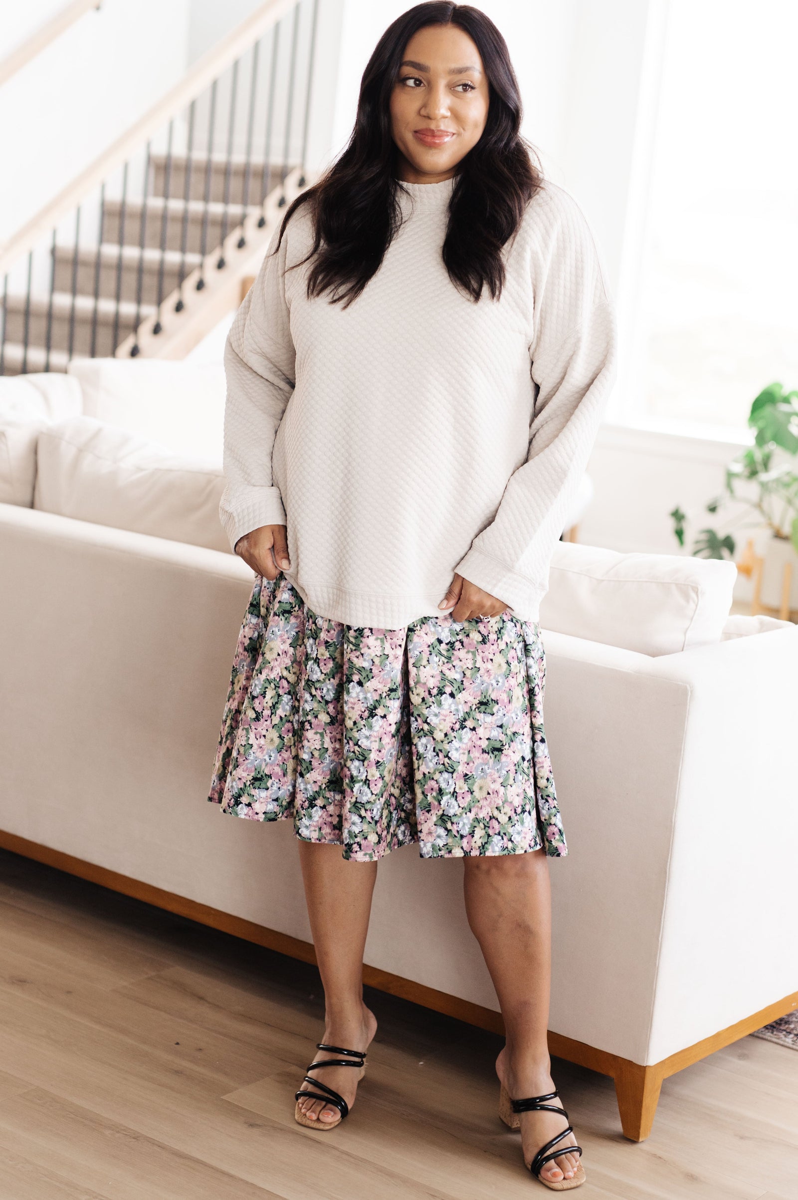 Don't Change Anything Mock Neck Pullover