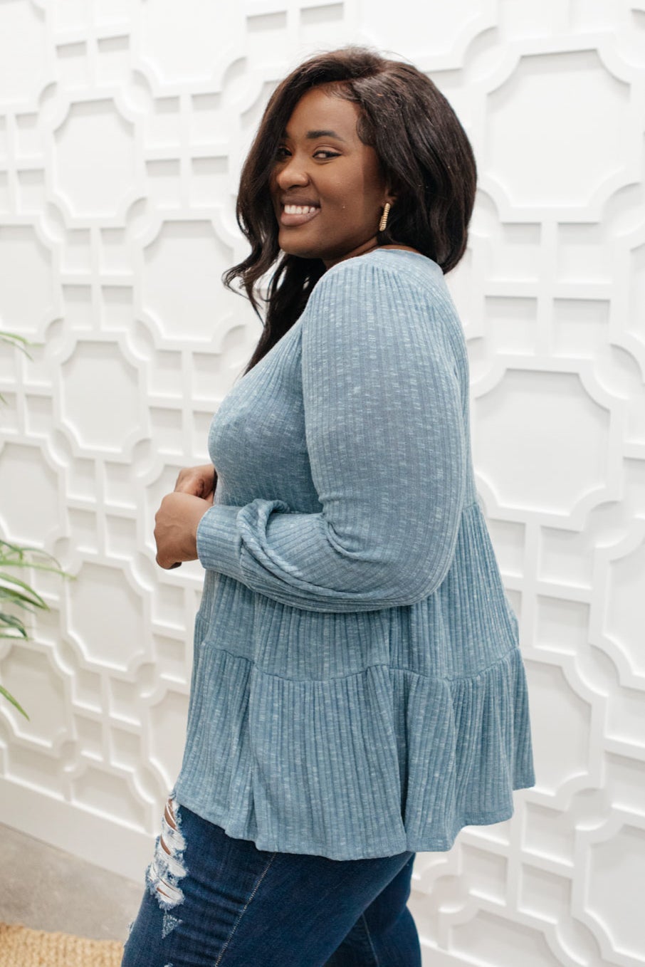 Blue Pathways Top Womens