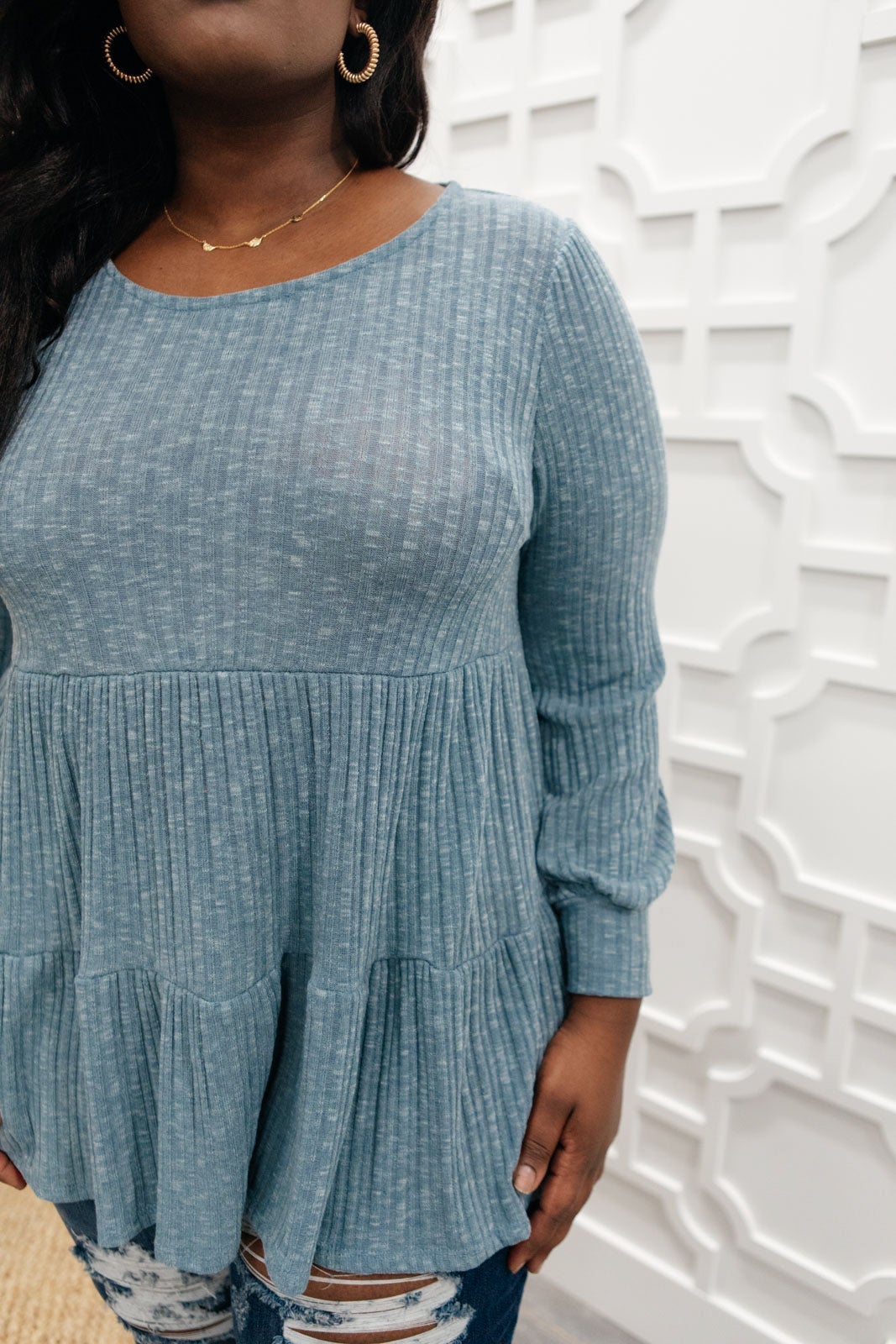 Blue Pathways Top Womens