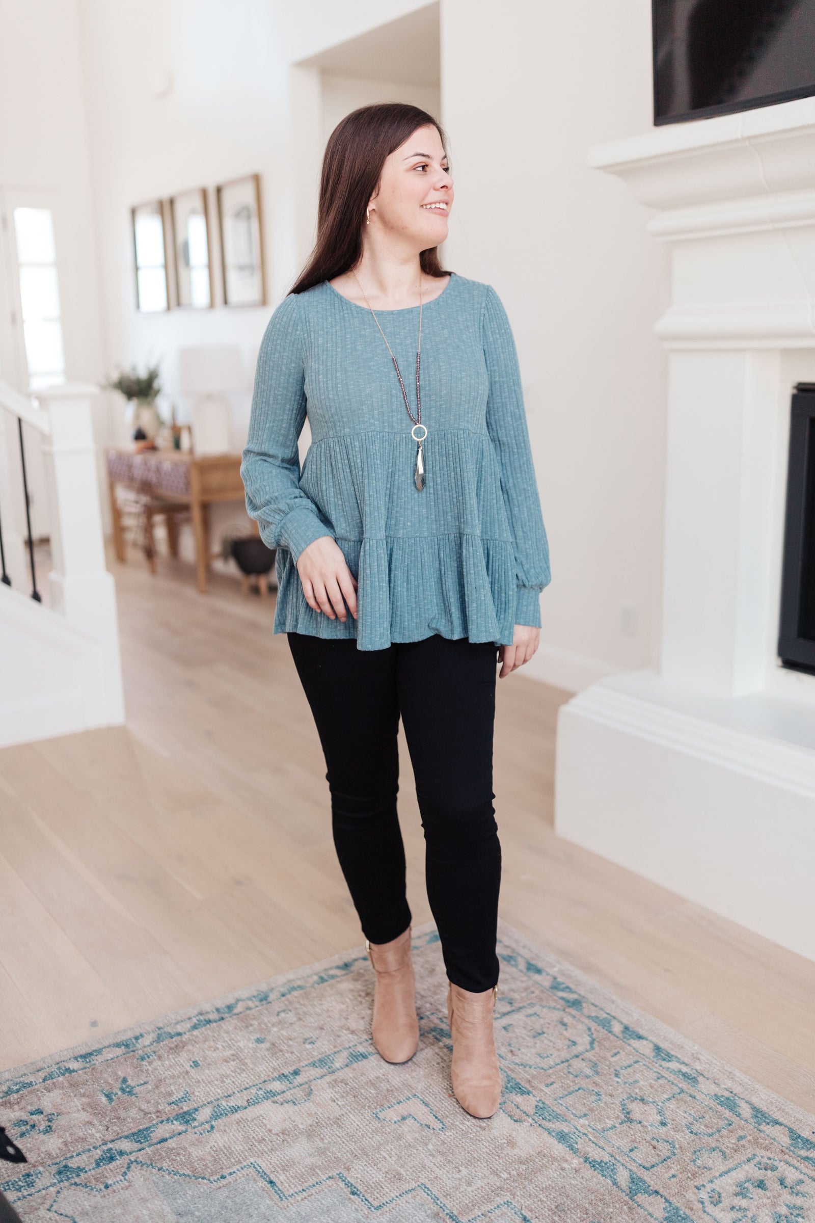 Blue Pathways Top Womens