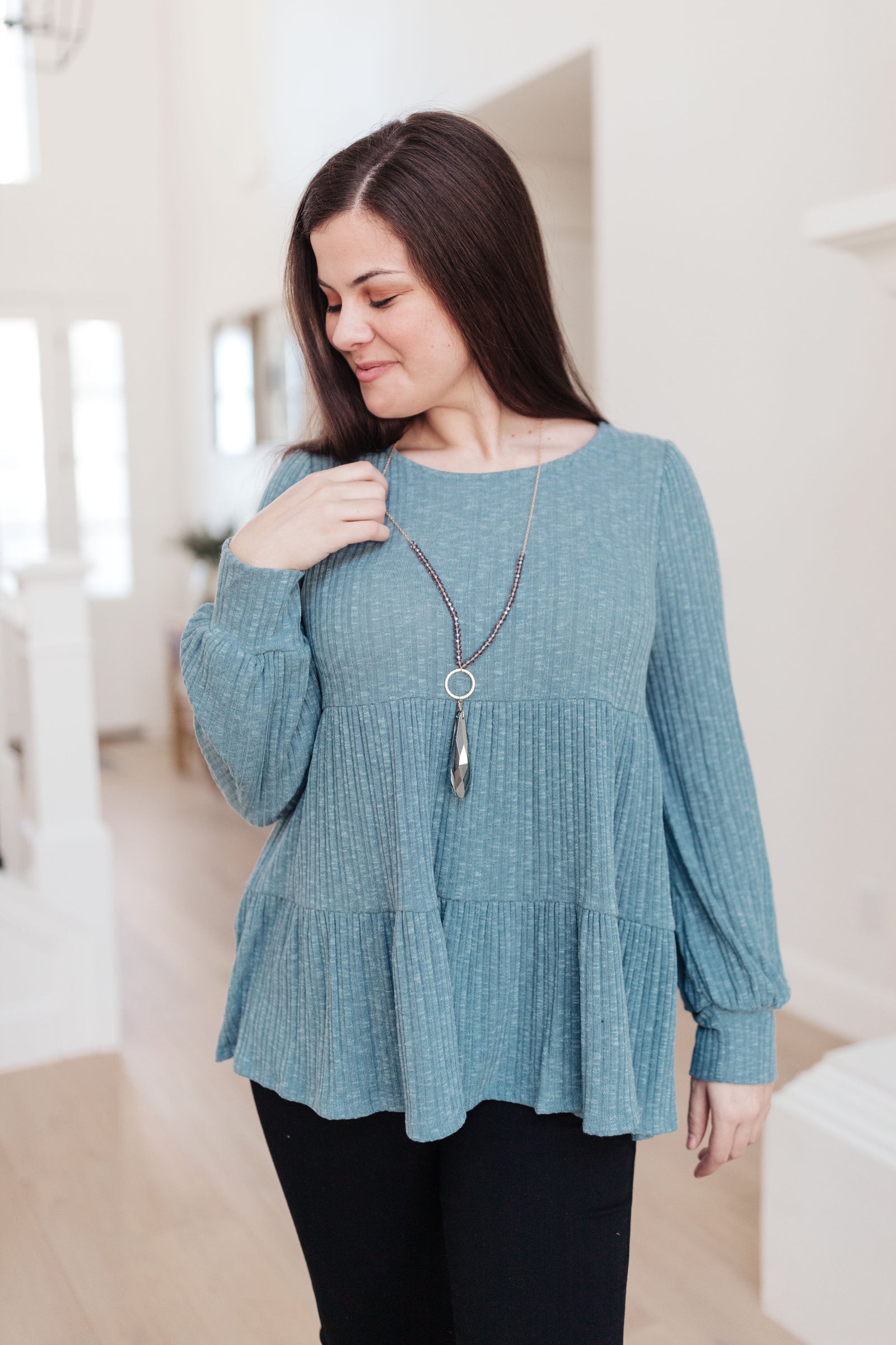 Blue Pathways Top Womens