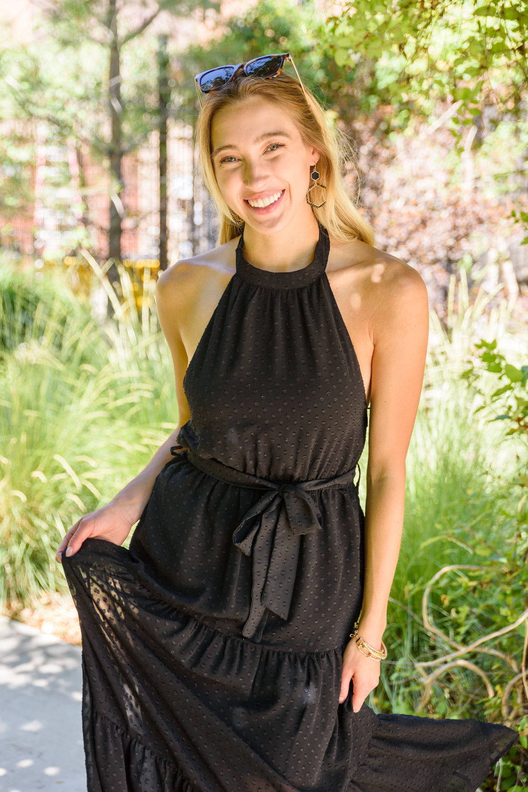 Check Mate Maxi Dress Womens