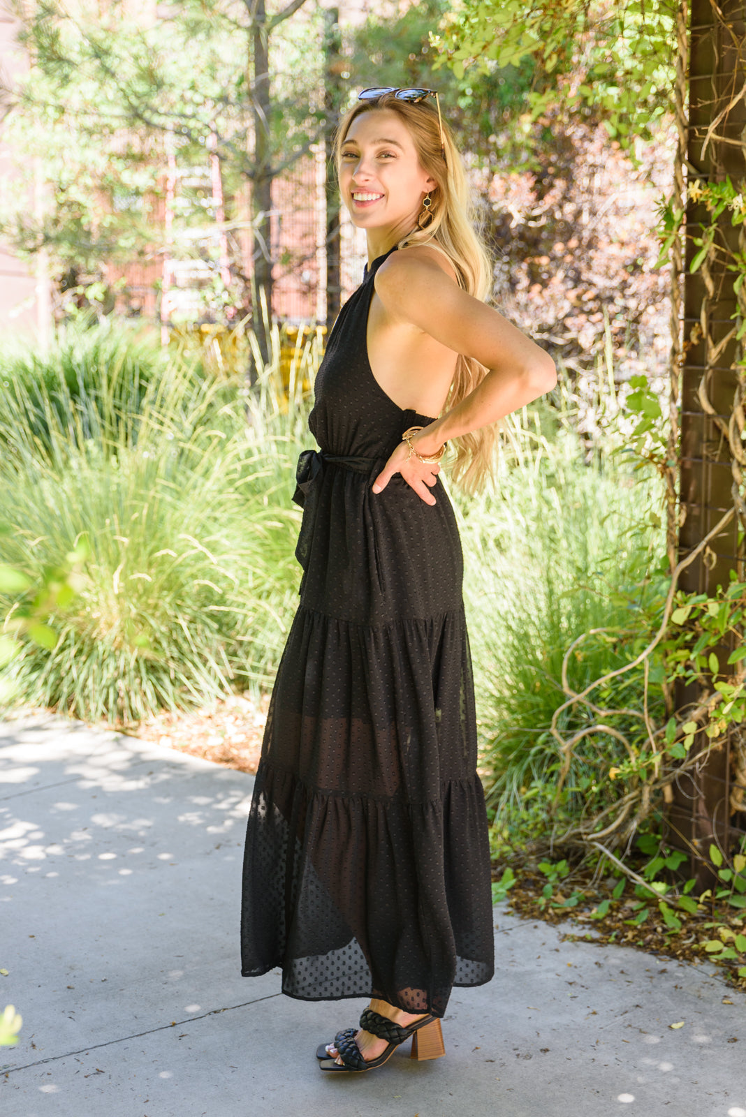 Check Mate Maxi Dress Womens