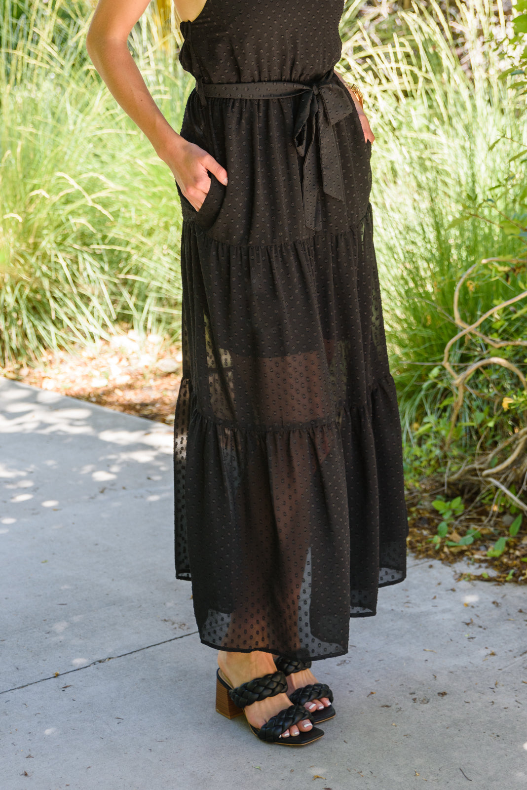 Check Mate Maxi Dress Womens