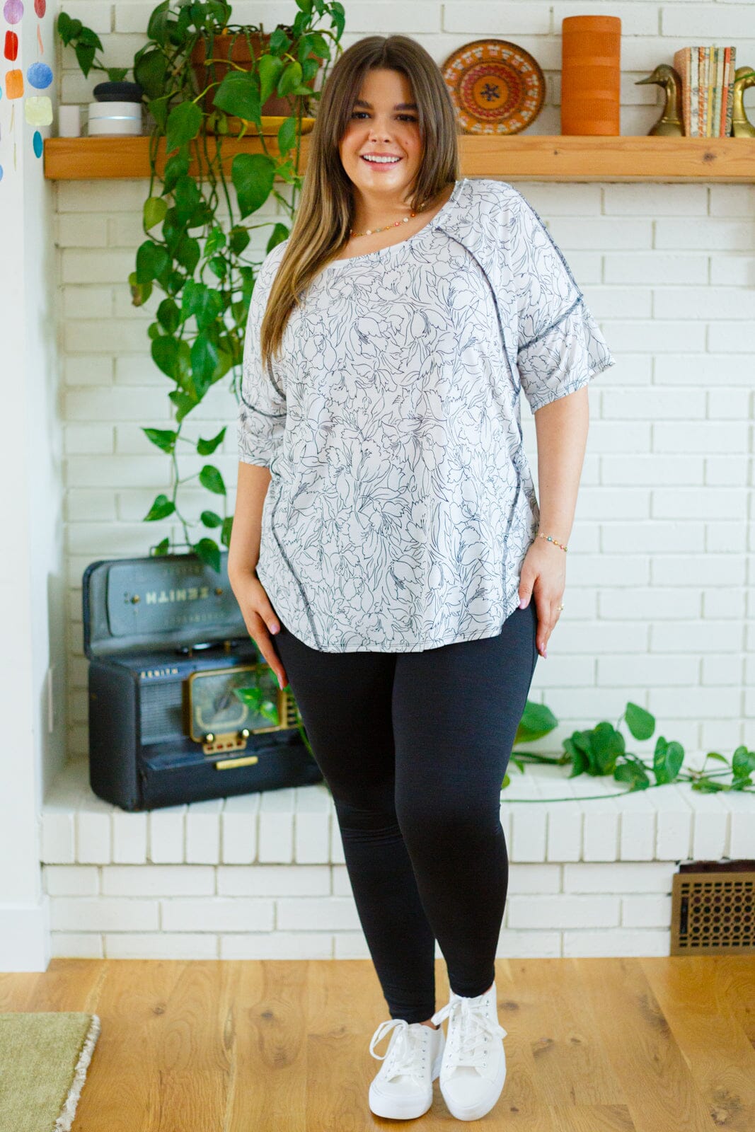 Endless Joy Floral Top Womens
