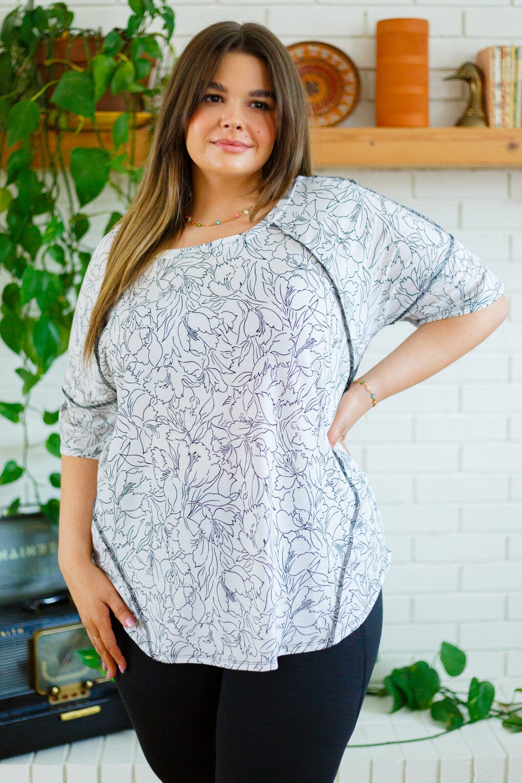 Endless Joy Floral Top Womens