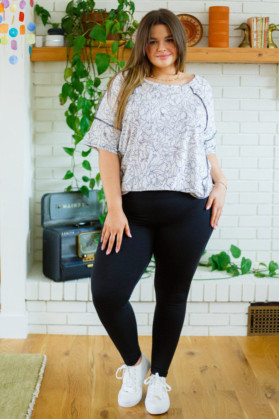 Endless Joy Floral Top Womens