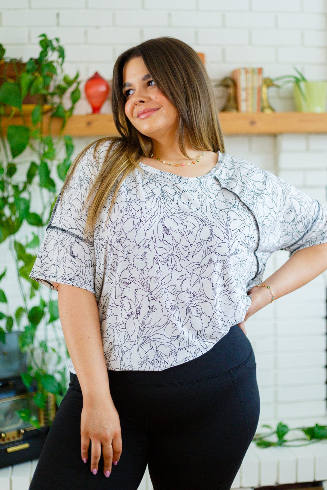 Endless Joy Floral Top Womens