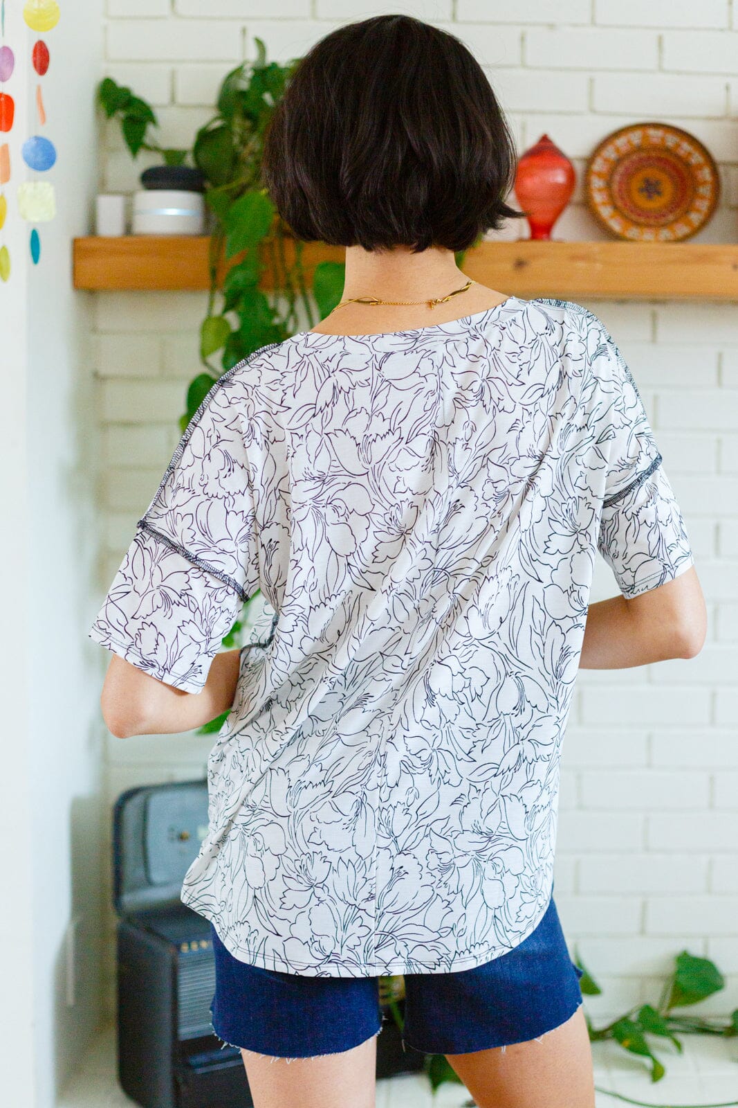 Endless Joy Floral Top Womens