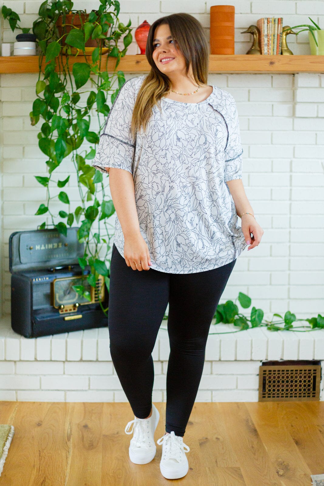 Endless Joy Floral Top Womens