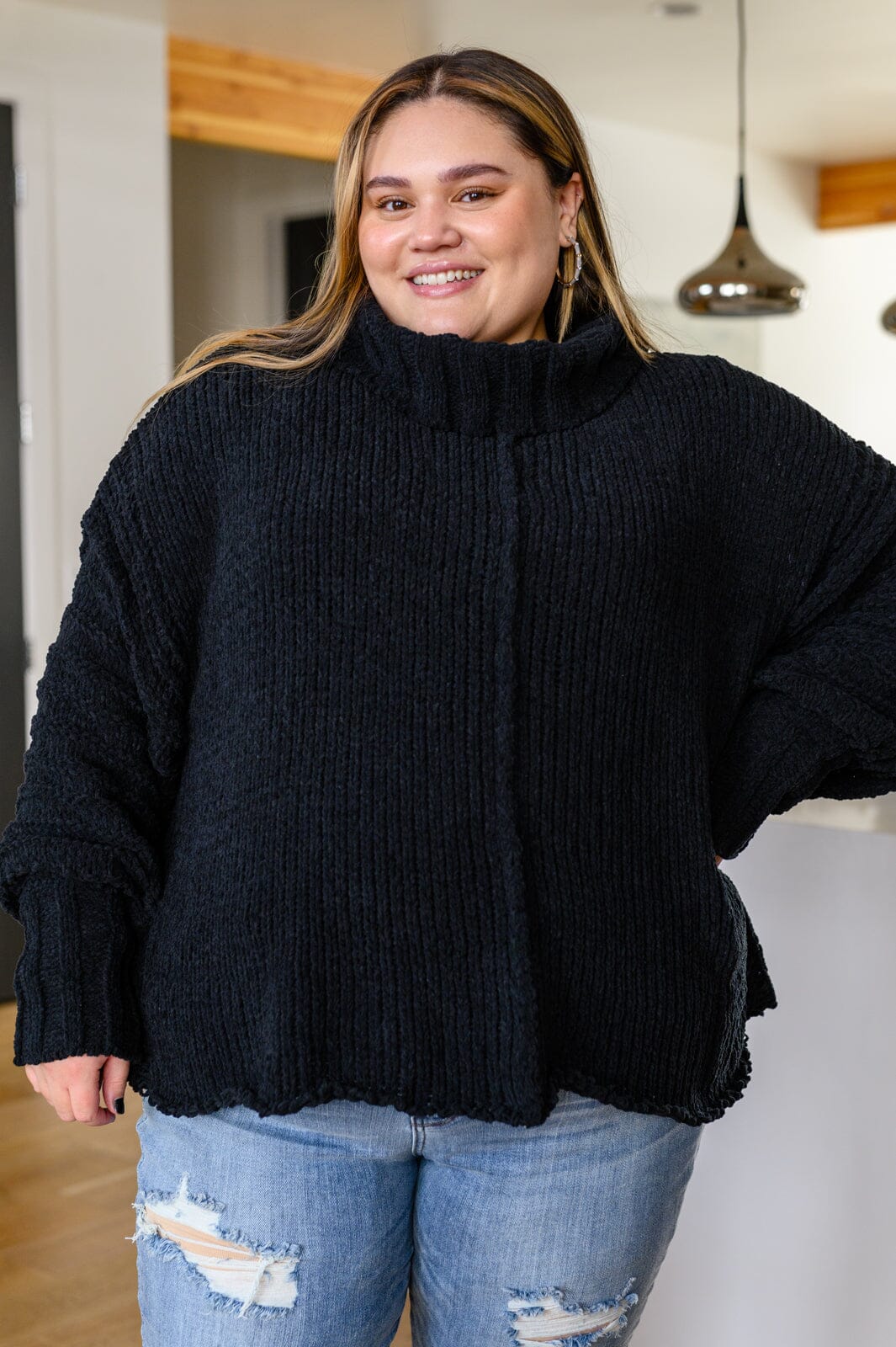 Maureen Long Sleeve Solid Knit Sweater Womens