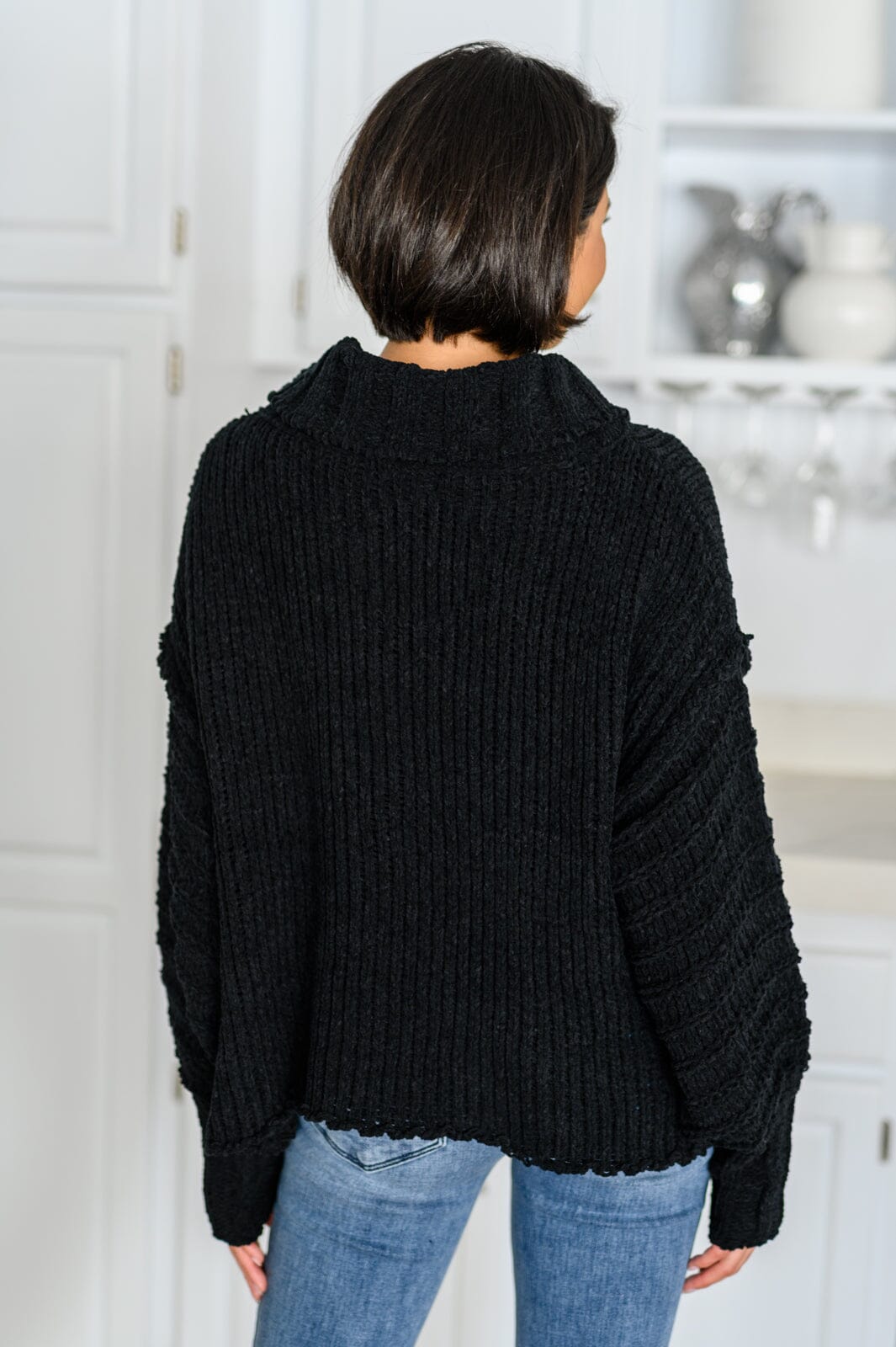 Maureen Long Sleeve Solid Knit Sweater Womens