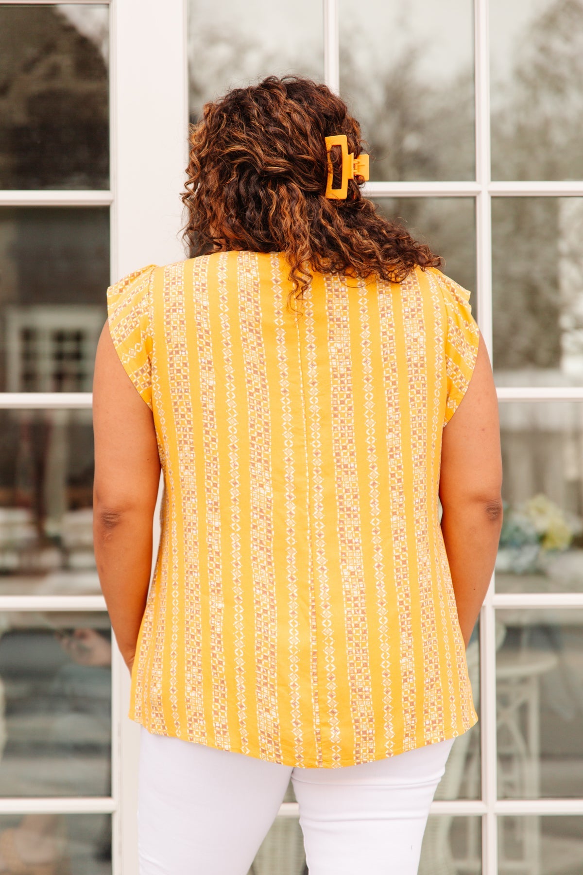 Mellow Yellow Blouse Womens