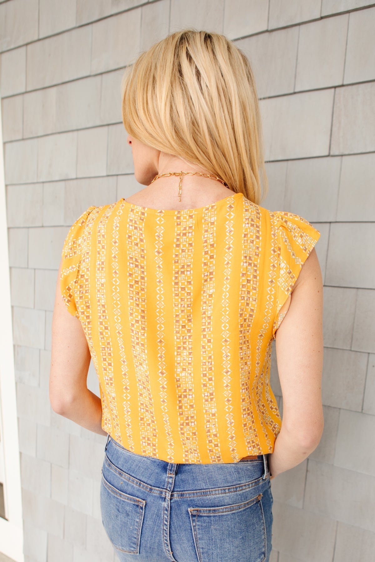 Mellow Yellow Blouse Womens