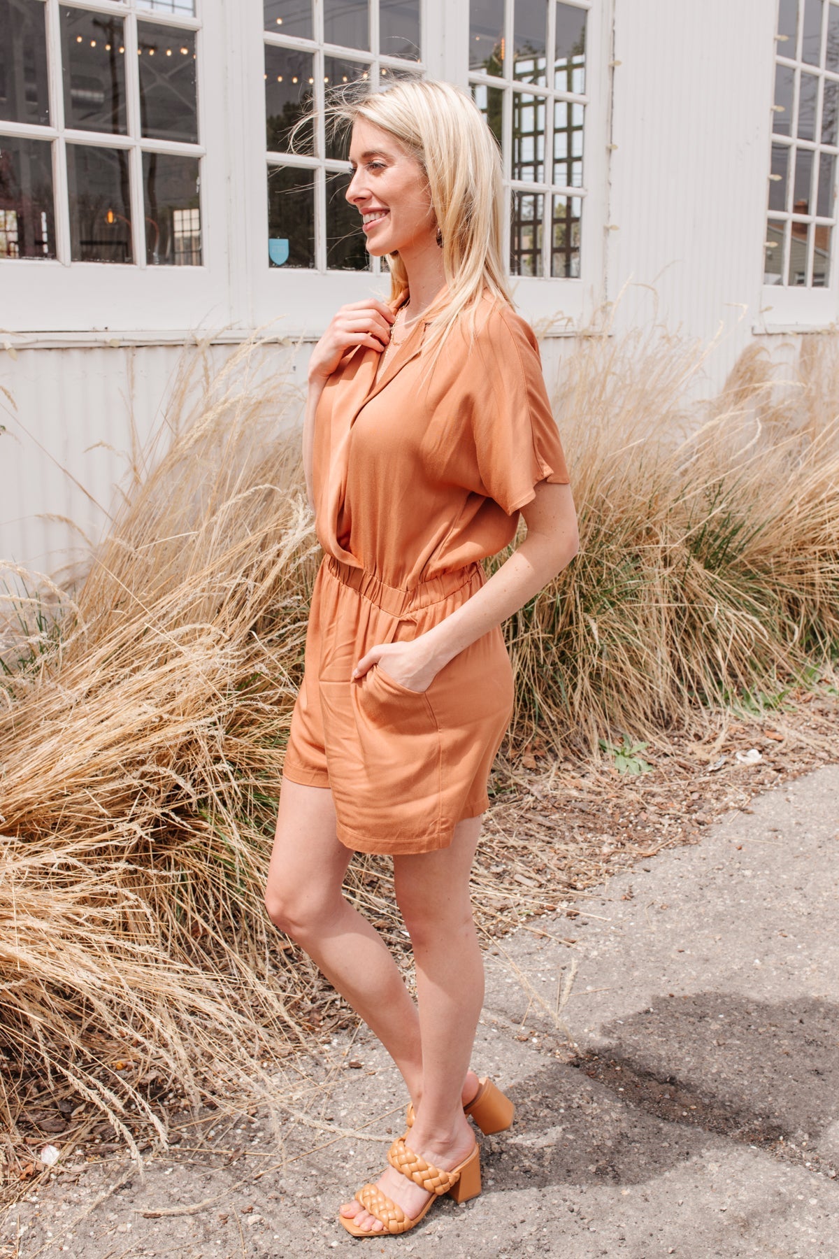 Midtown Romper Womens