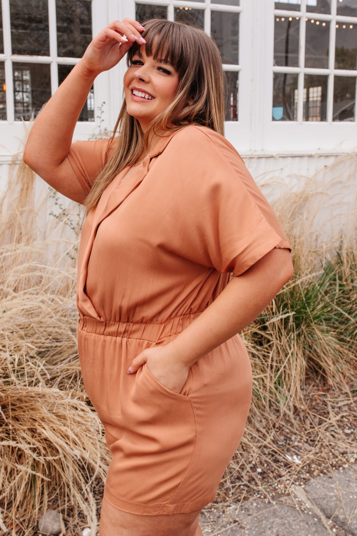 Midtown Romper Womens