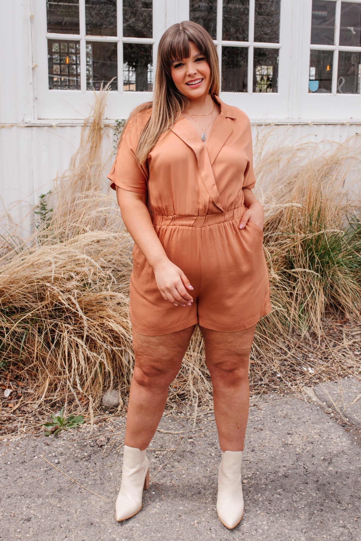 Midtown Romper Womens