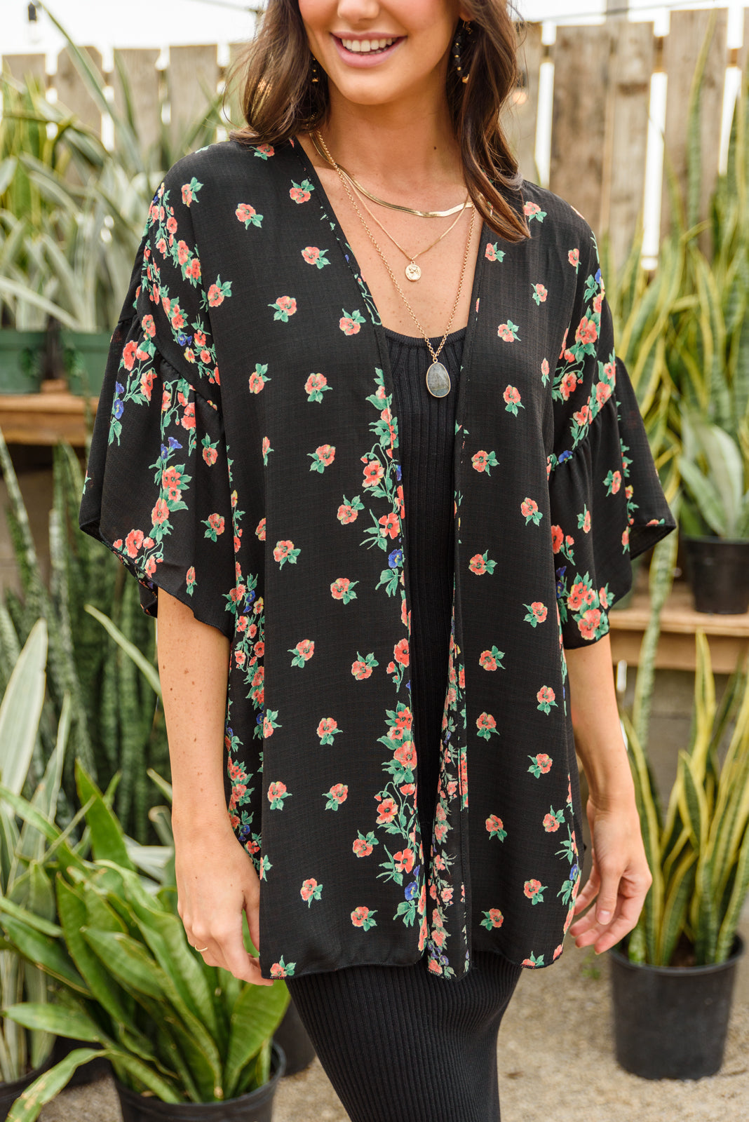 Moment in Time Kimono Womens