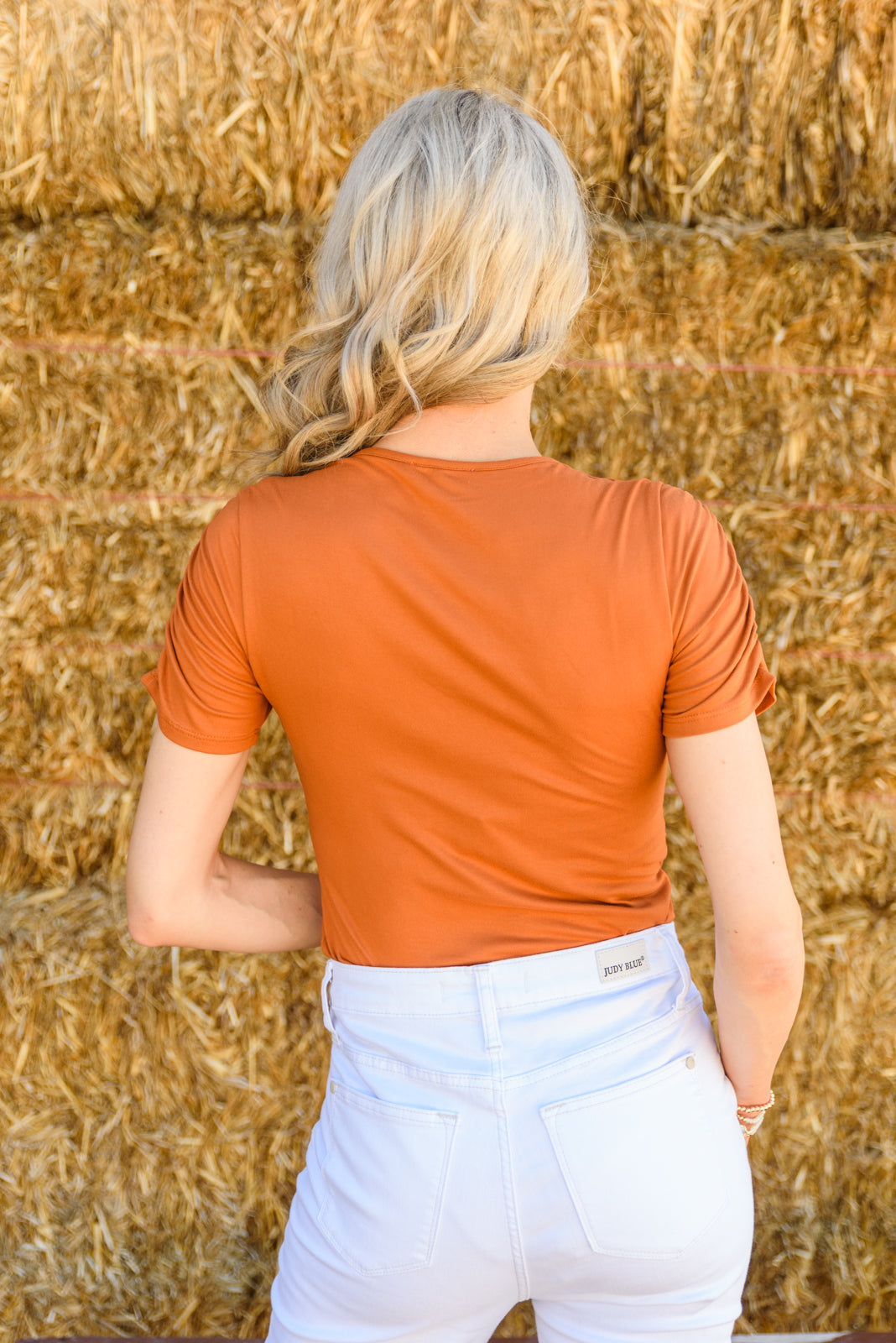 Spare Your Time Bodysuit In Rust Womens