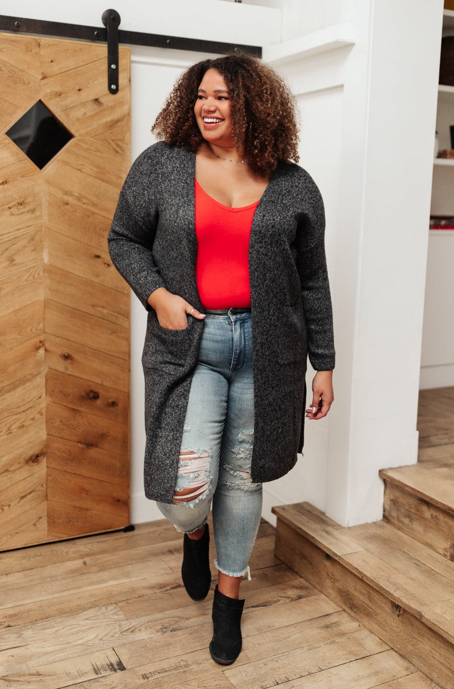 Stay Easy Tank In Cherry Womens