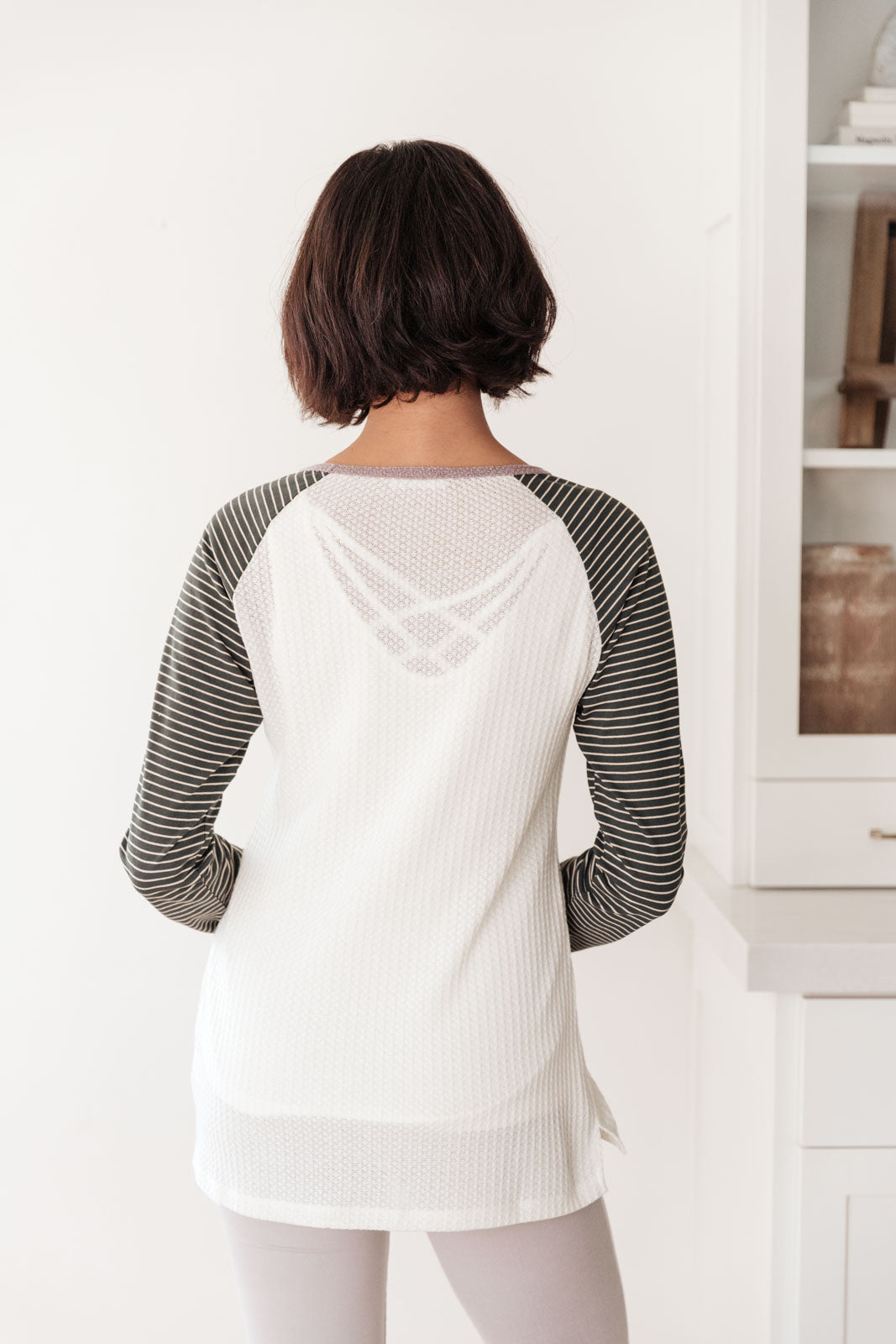 Suave Stripes Raglan Top Womens