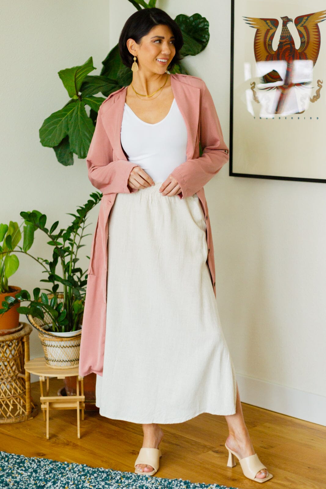 Two Hearts Meet Maxi Skirt Womens