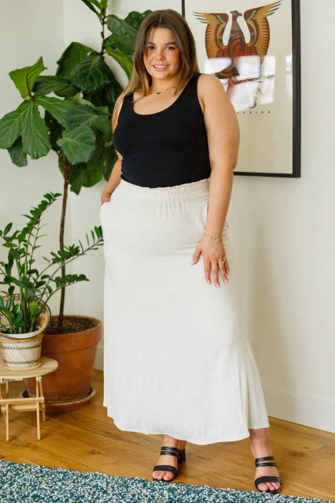 Two Hearts Meet Maxi Skirt Womens