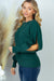 Slit Longsleeve Knit Sweater in Emerald