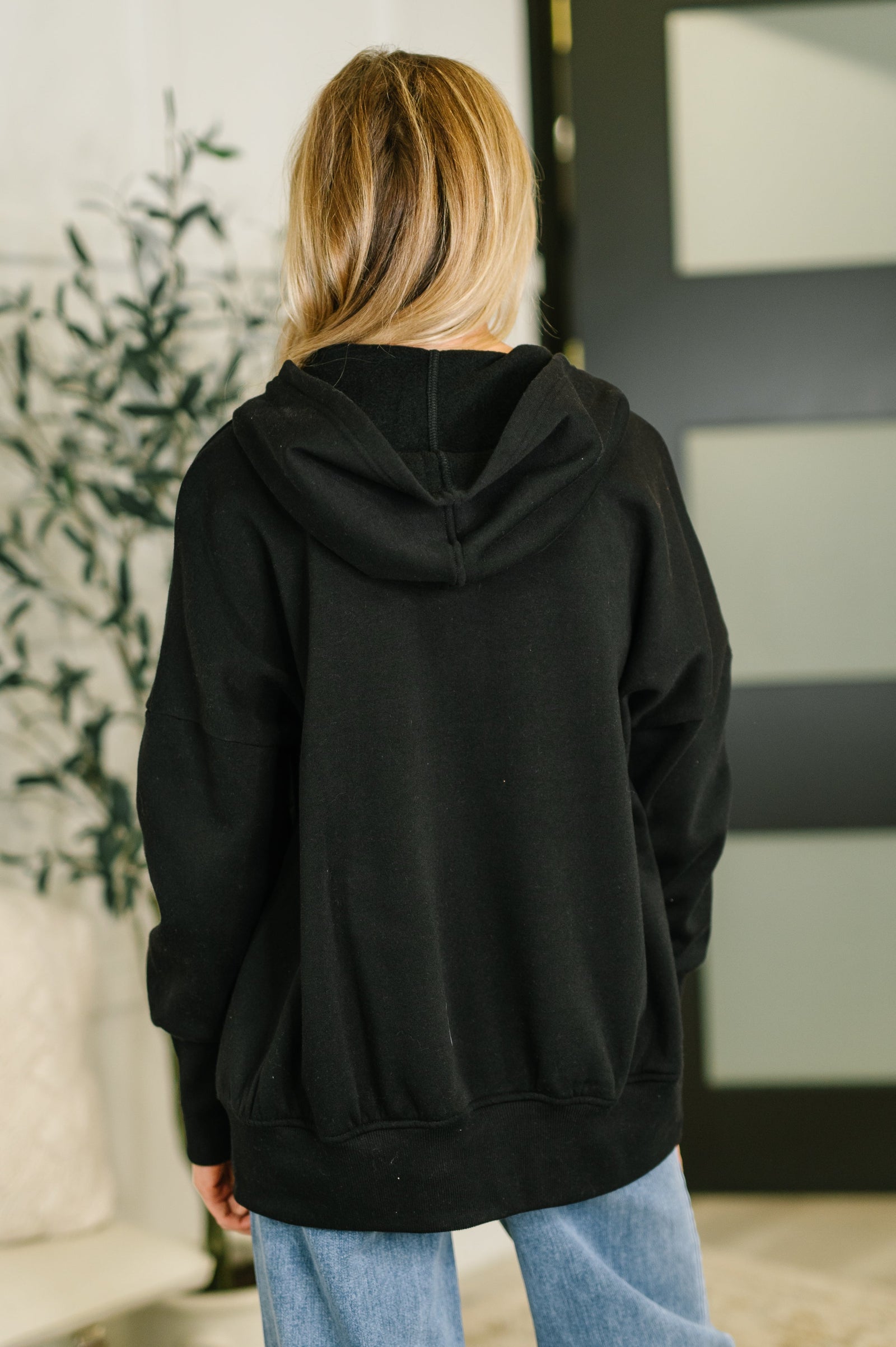 A Million Different Reasons Hooded Pullover in Black