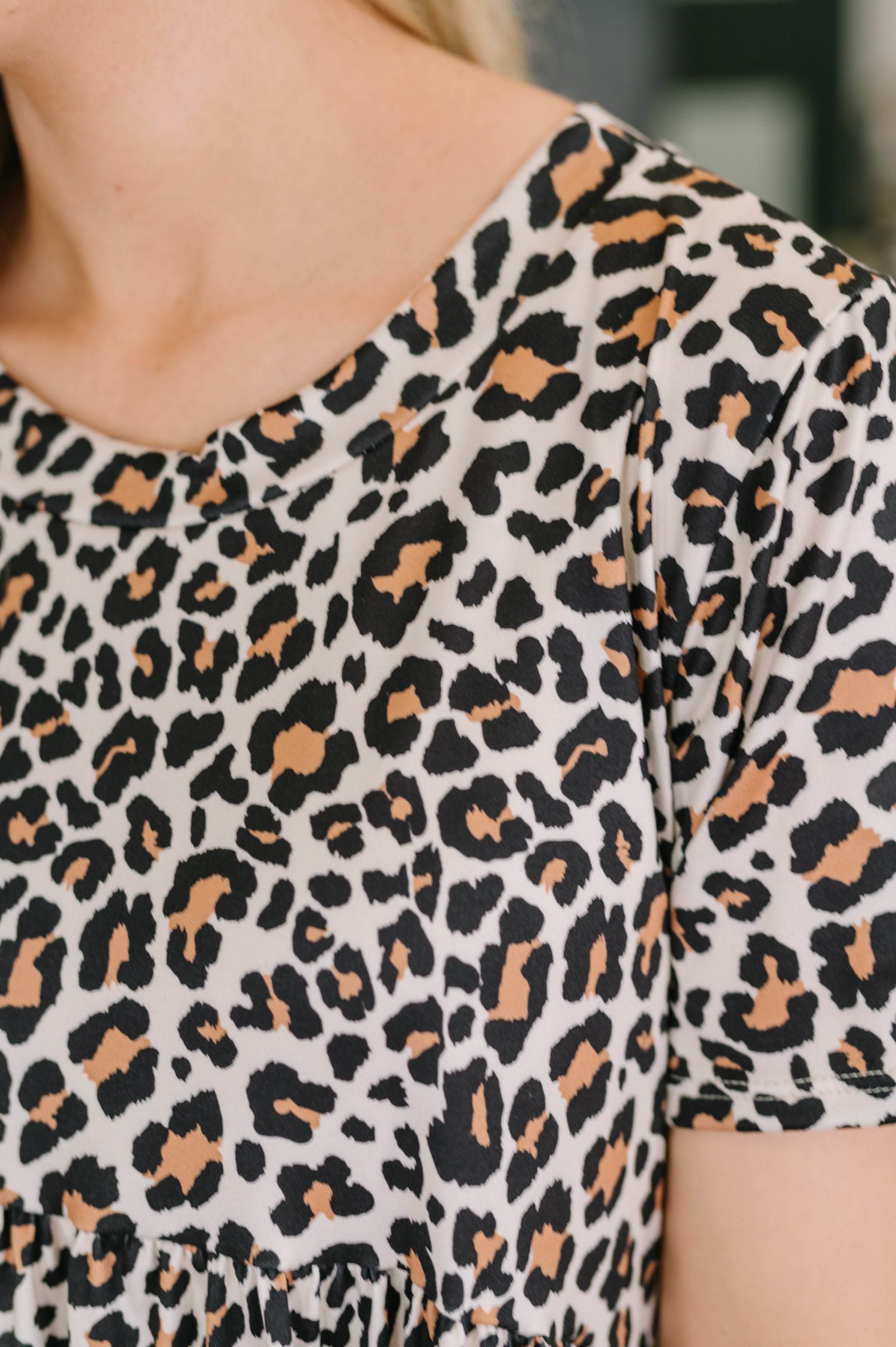 leopard print t shirt dress Lila Leopard Print T-Shirt Dress Whiskey Darling Boutique