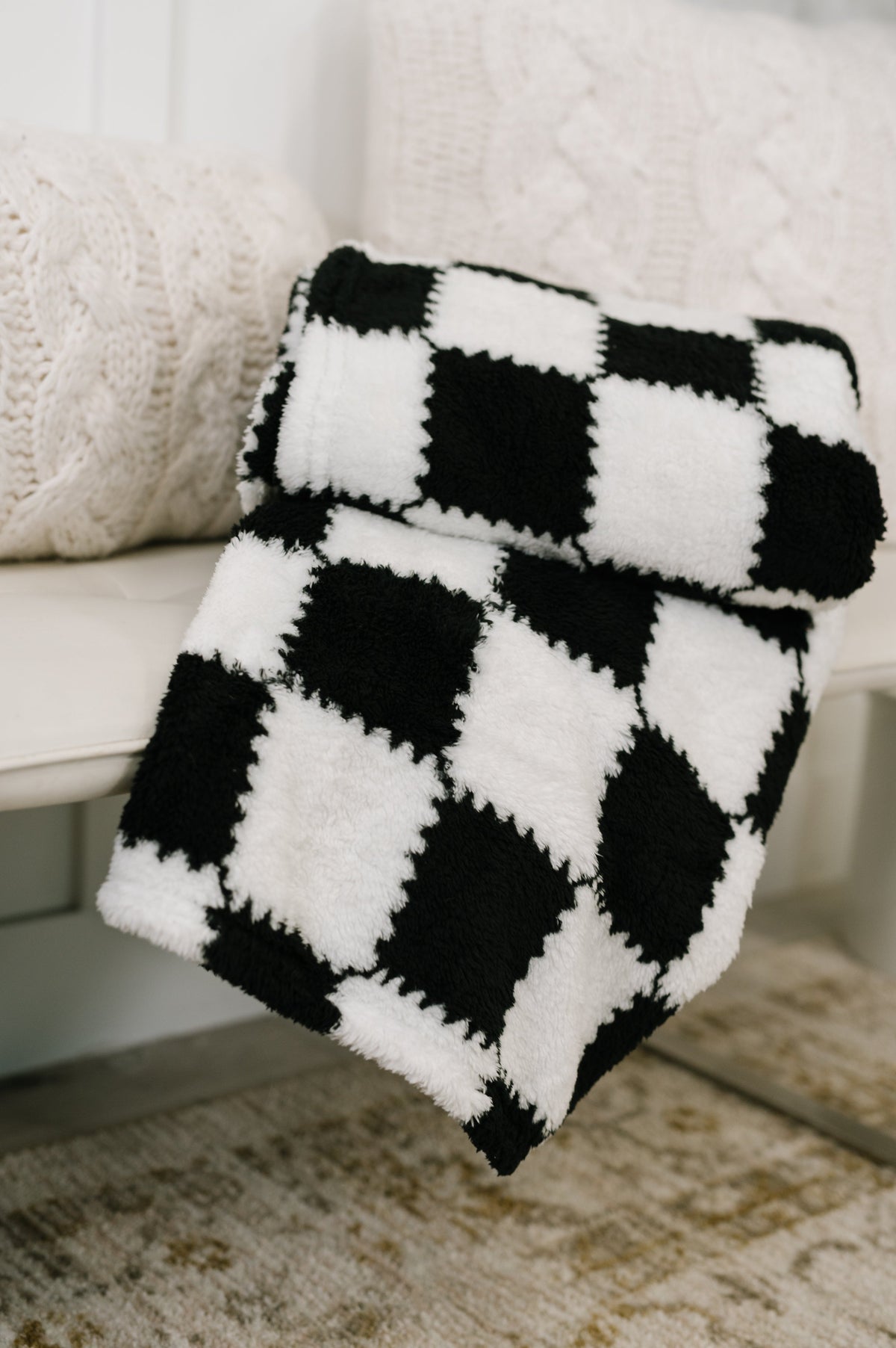 Cookies & Cream Checks Blanket