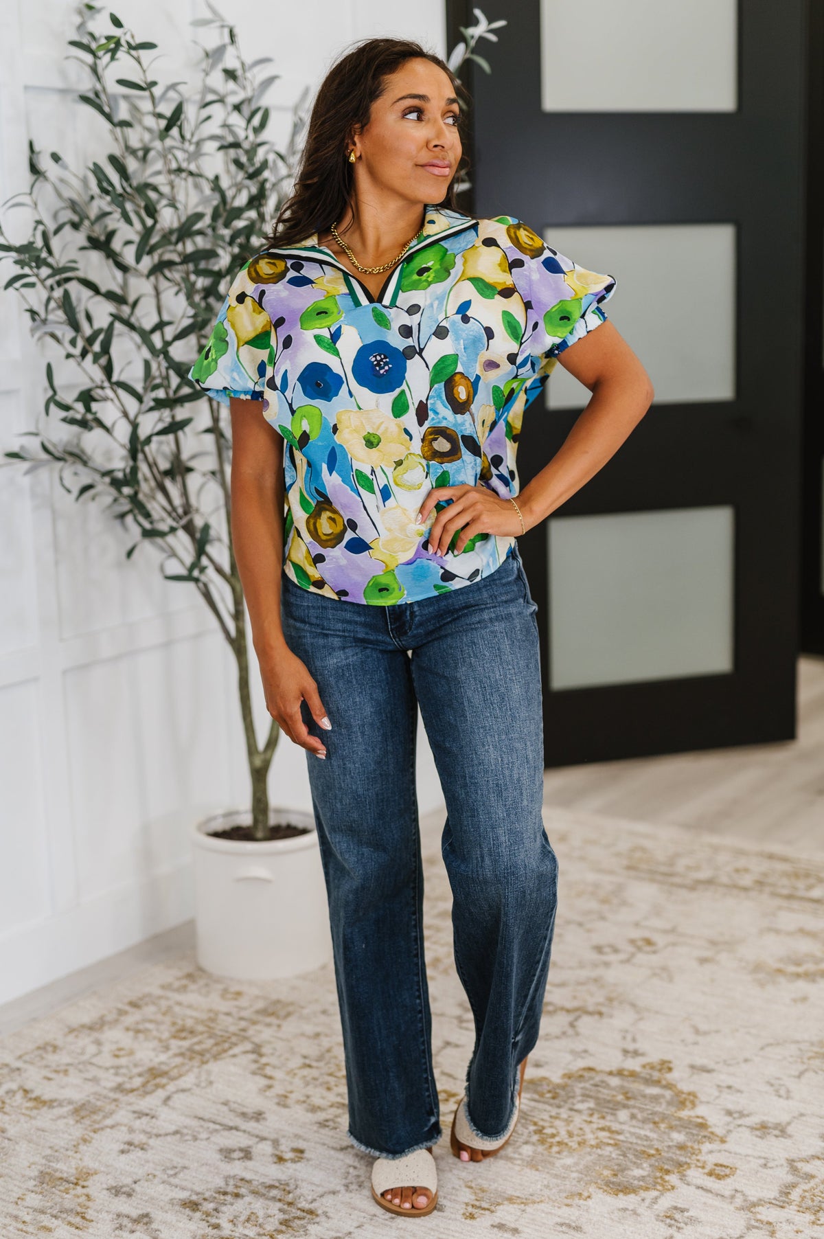 Fielding Questions Floral Top