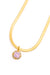 Here to Shine Gold Plated Necklace in Pink