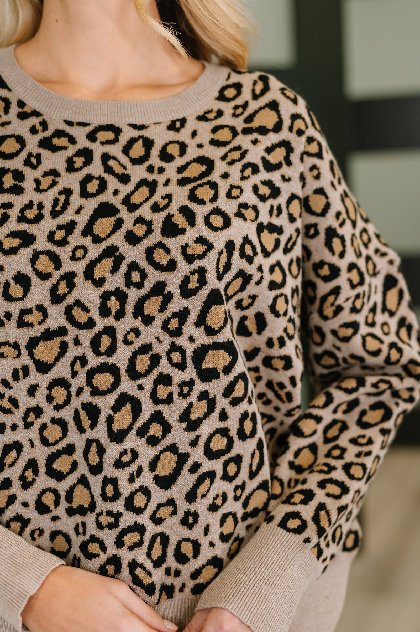 Lil' Sass Never Hurt Leopard Print Pullover