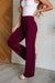 Magic Wide Leg Pants in Wine