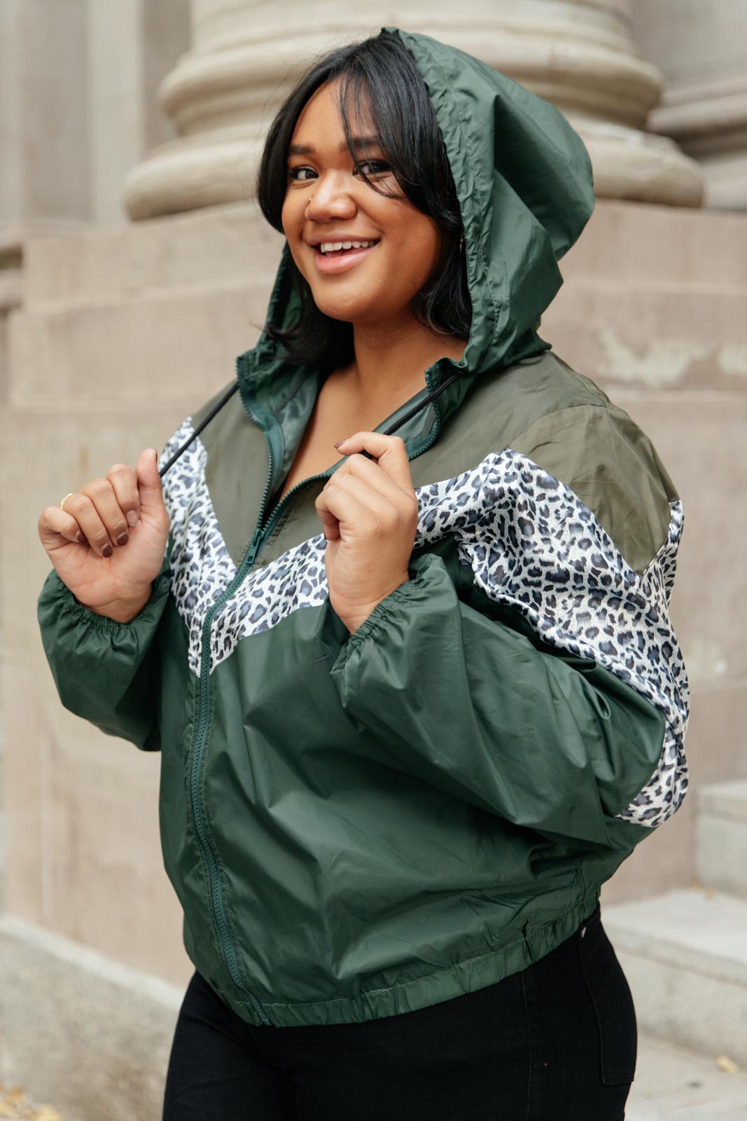 Make Your Move Windbreaker in Olive