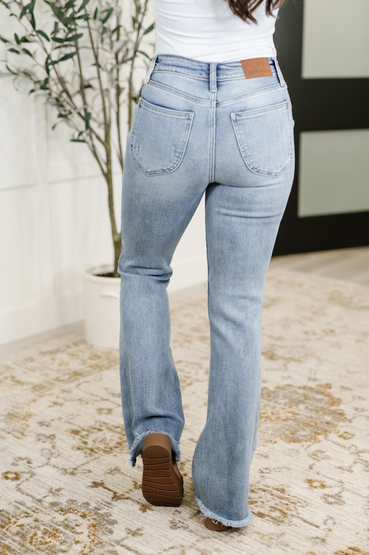 Marlena High Rise Shield Pocket Flare Jeans