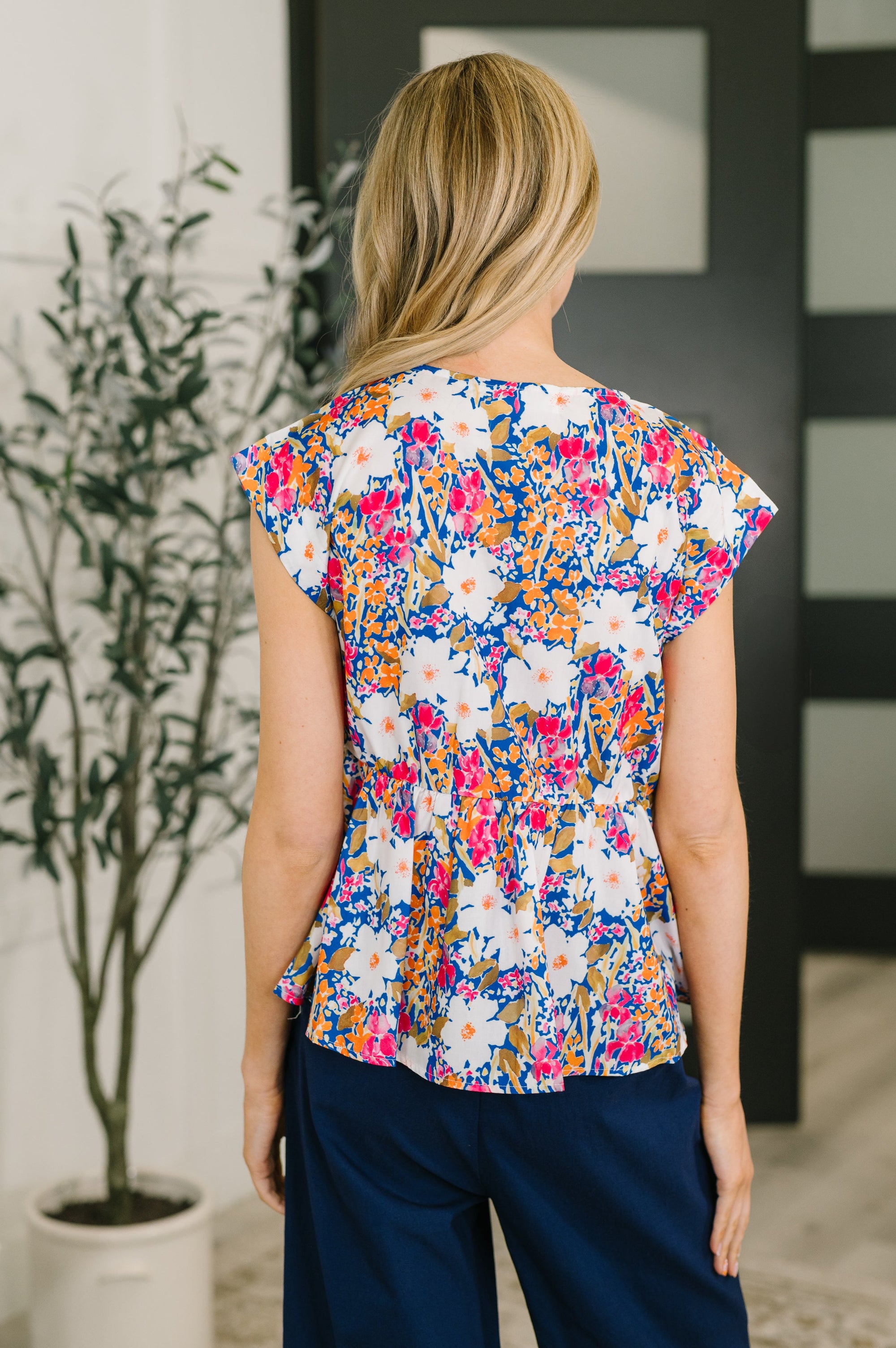Mrs. Dependable Bow Detail Peplum Top - Simply Bee Boutique