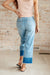 Olivia High Rise Wide Leg Crop Jeans in Medium Wash