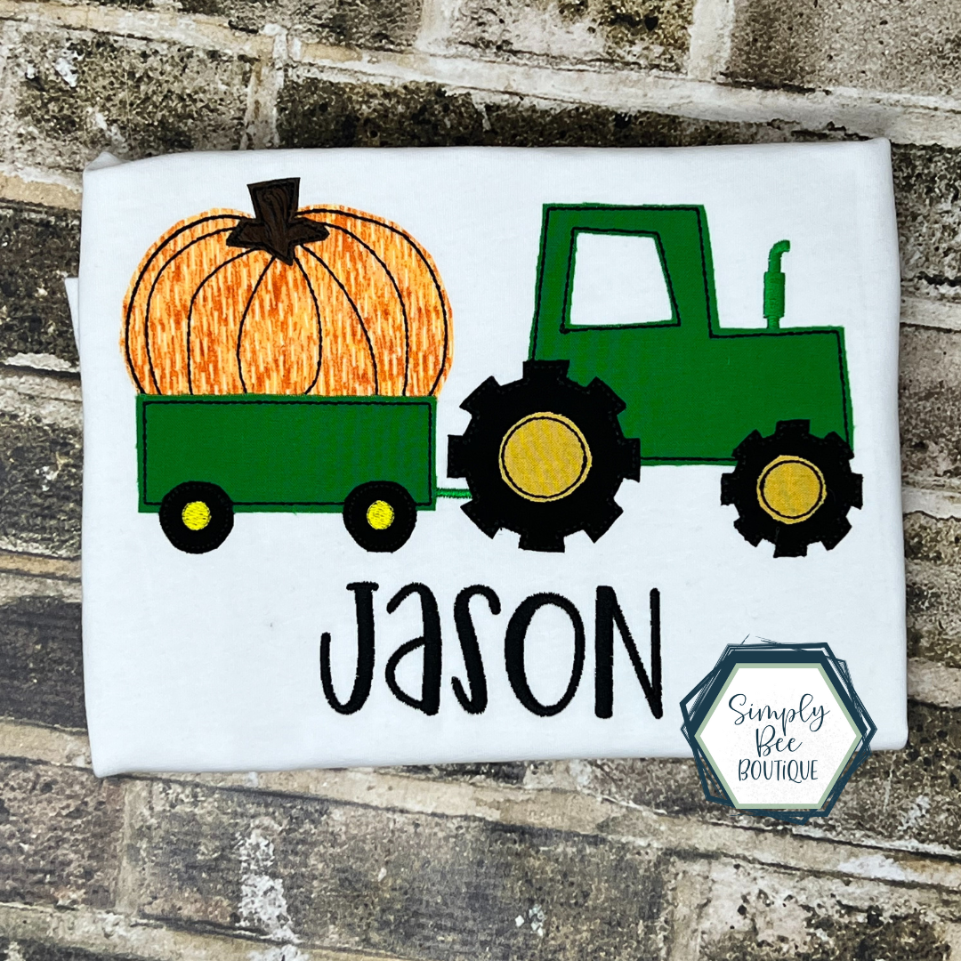 Tractor Hauling Pumpkin