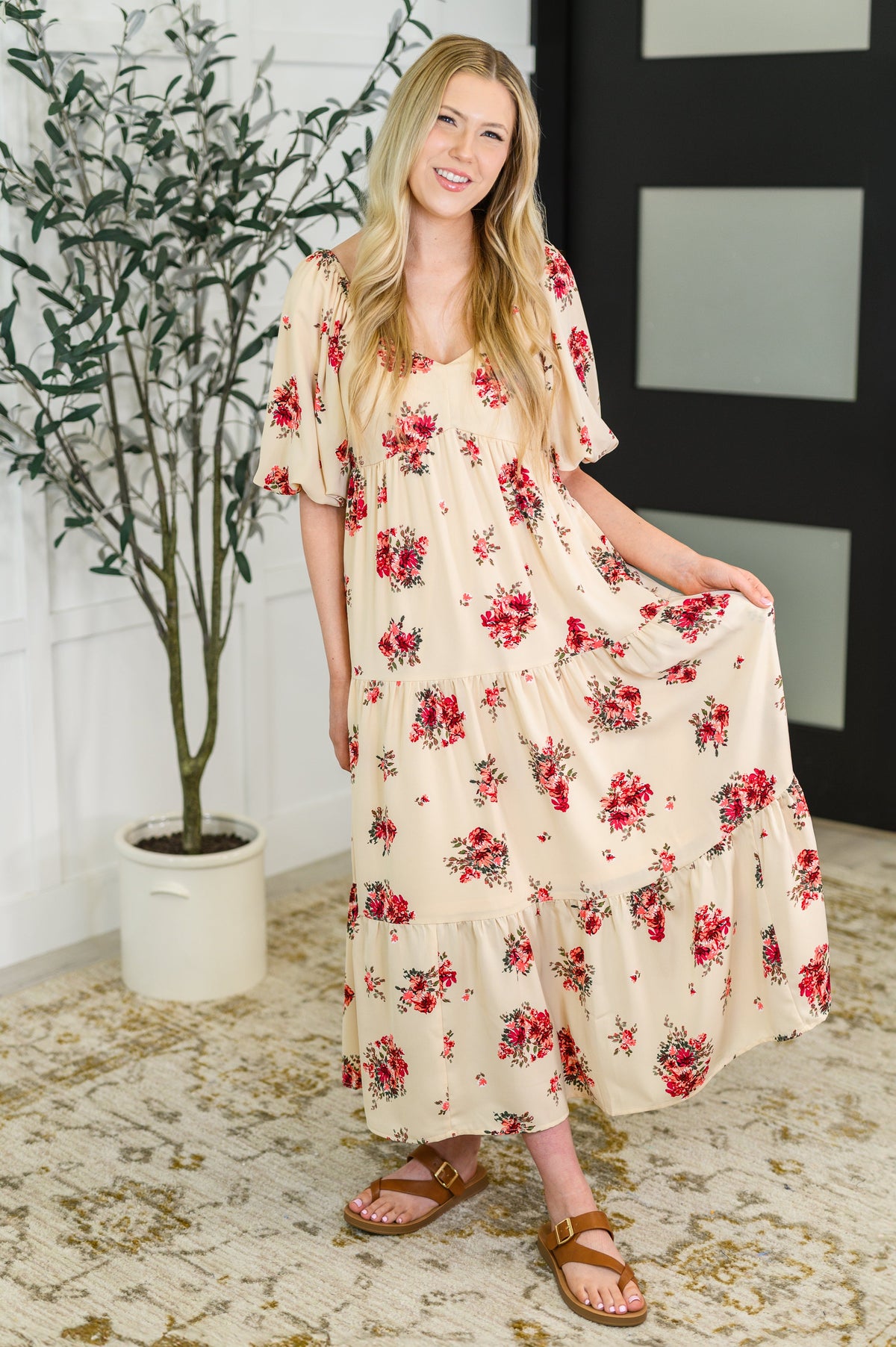 Petals &amp; Postcards Balloon Sleeve Dress