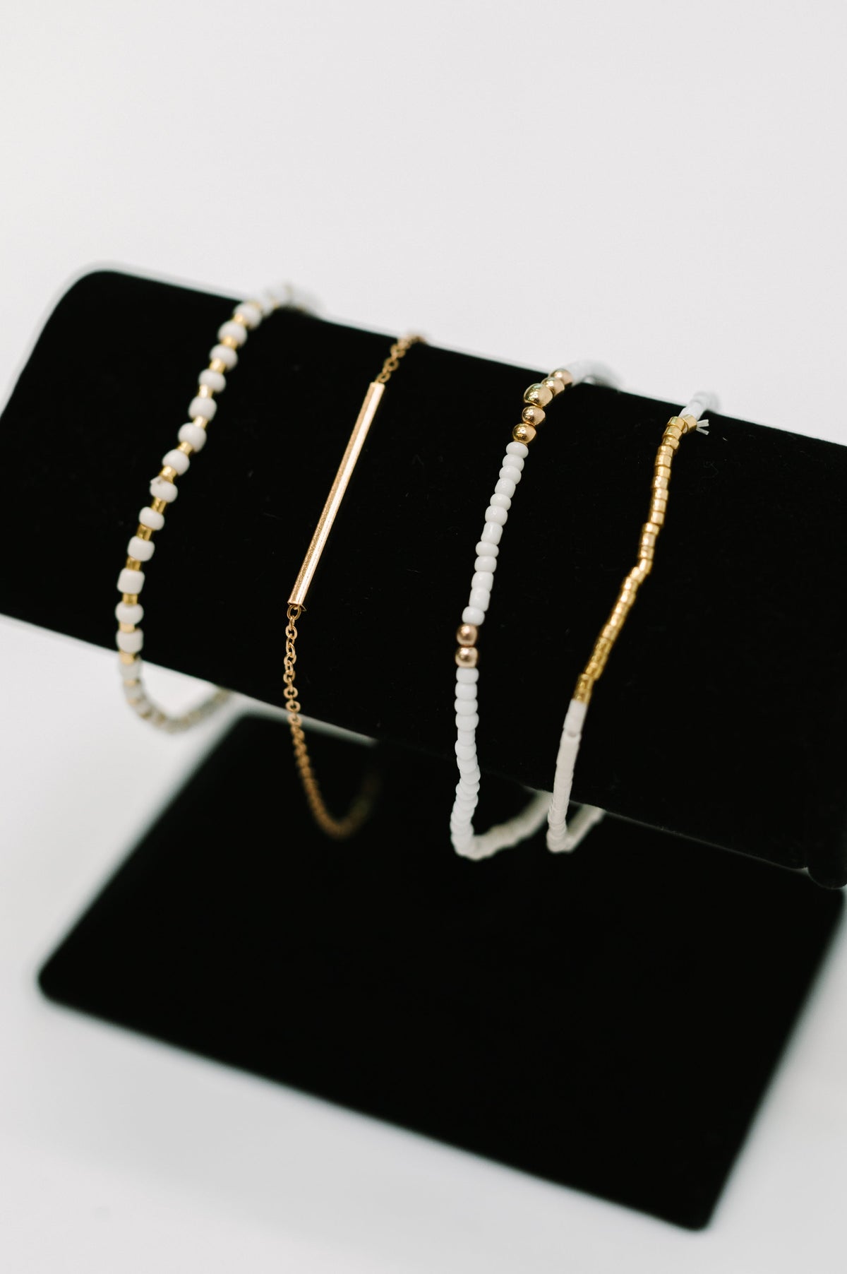 Poised &amp; Polished Bracelet Set in White and Gold