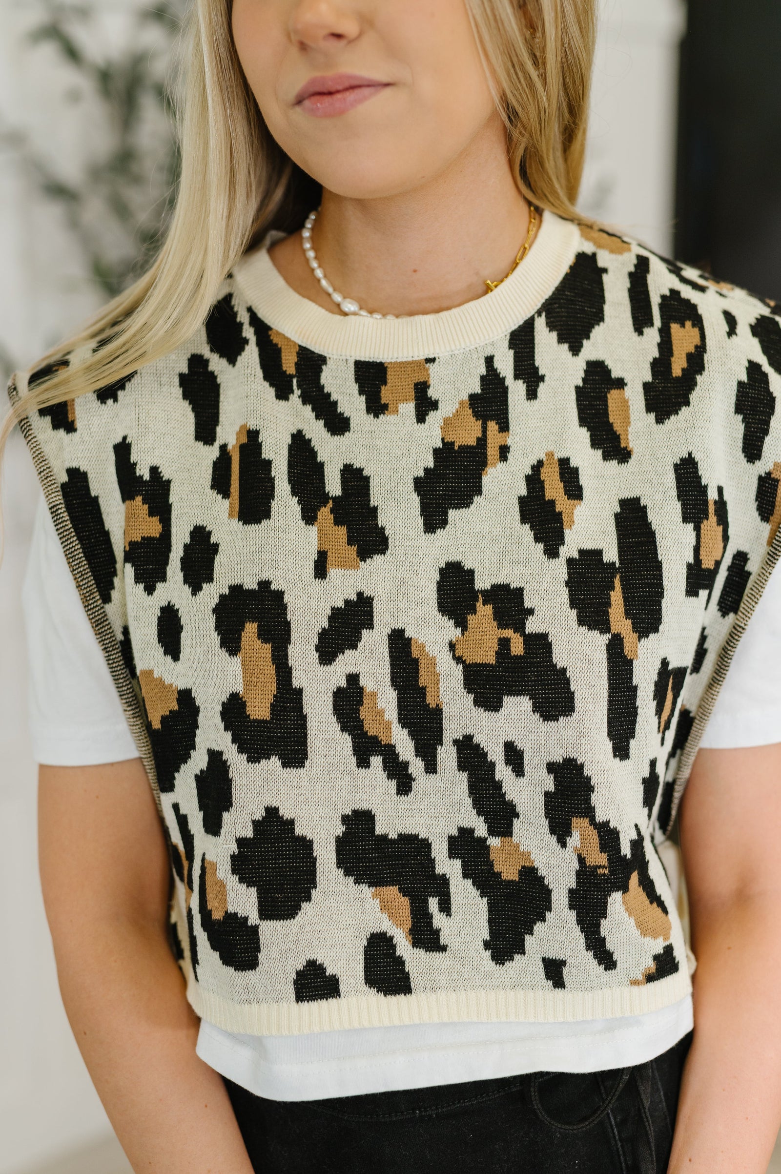 Prowl Pretty Sweater Knit Layered Tee
