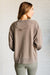 Quick Fix Mineral Wash Crew Neck Pullover in Mocha