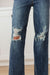 Rose High Rise 90's Straight Jeans in Dark Wash