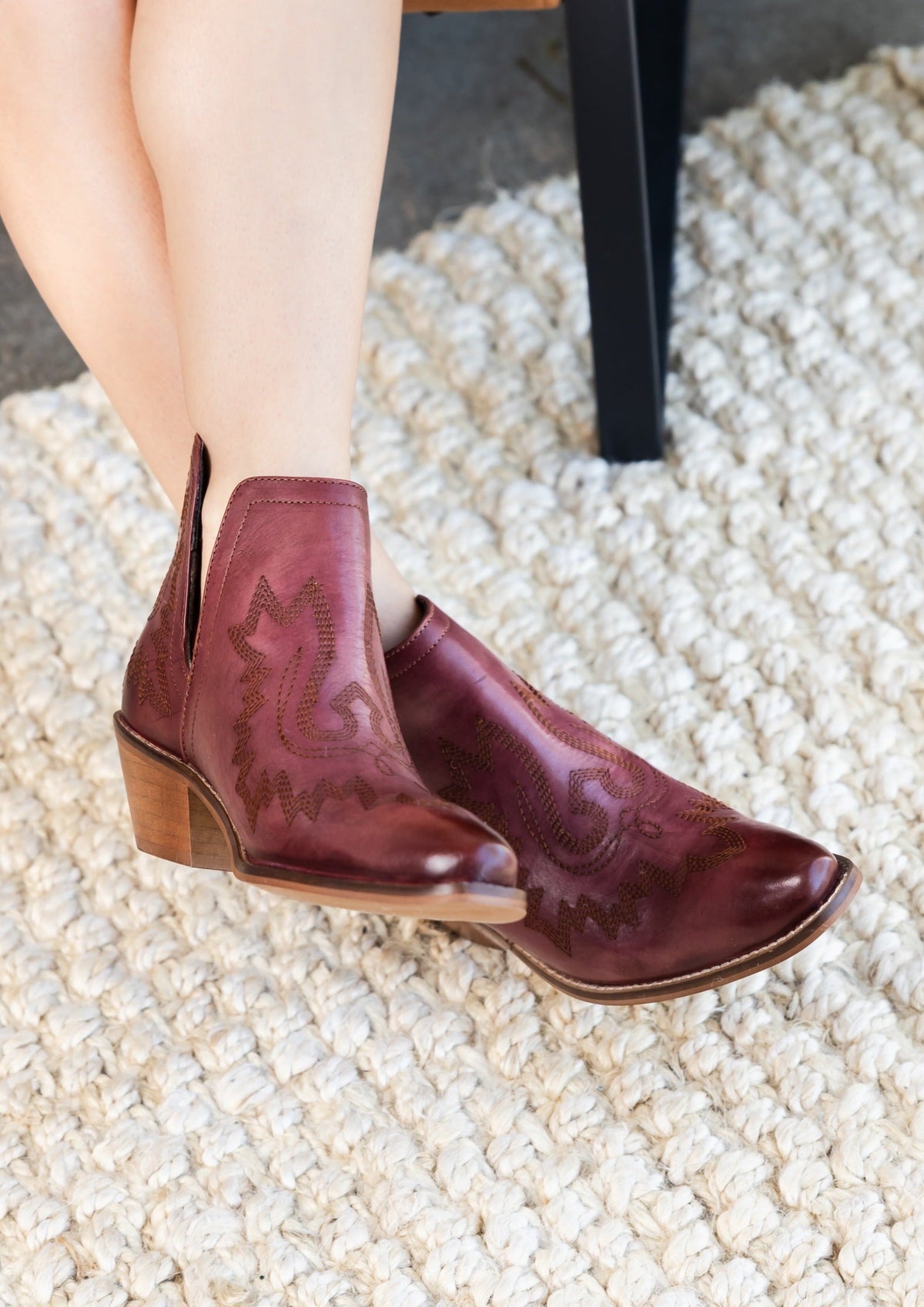 Kickin&#39; Booties in Burgundy