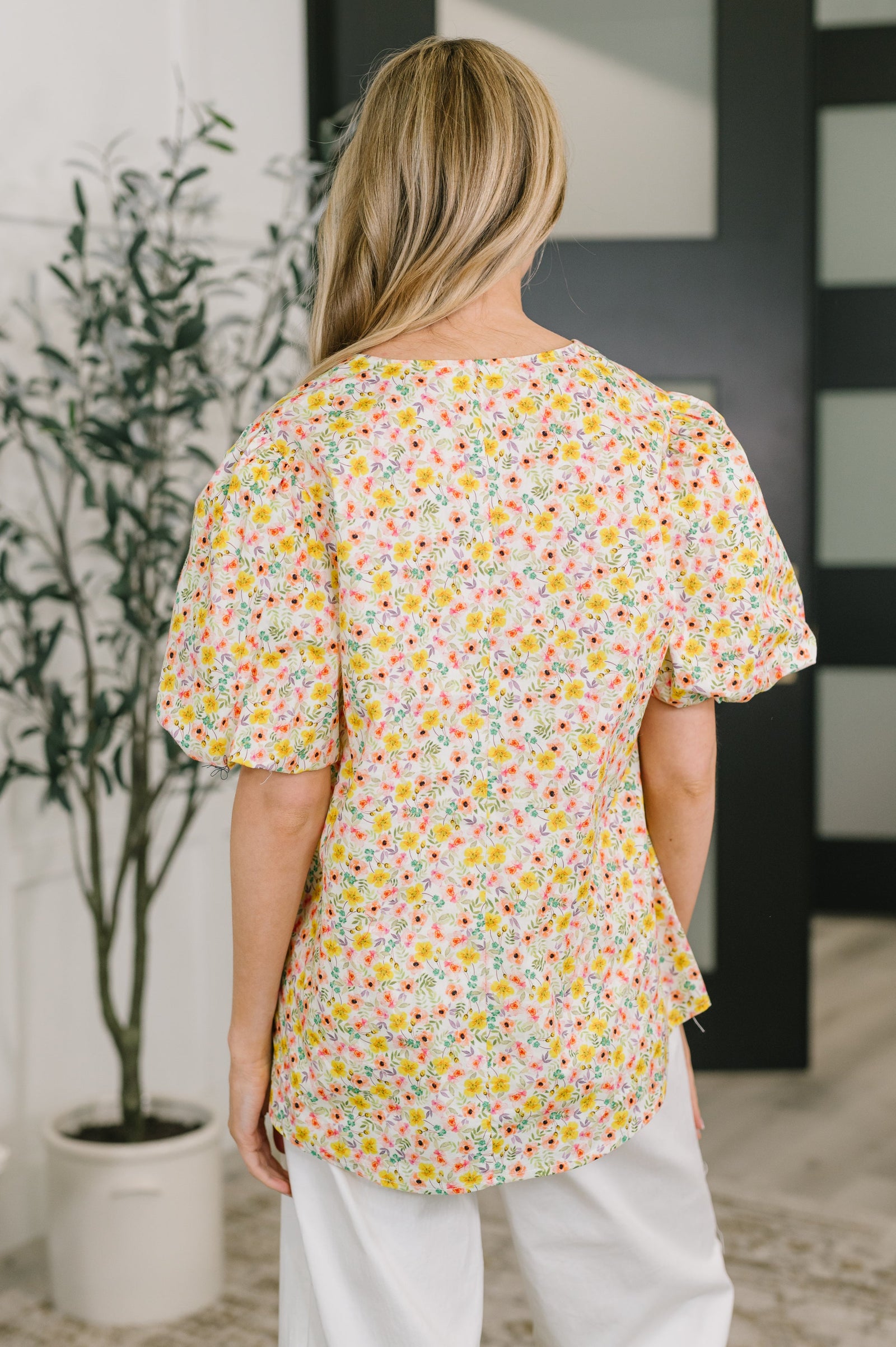 Seven Days a Week Balloon Sleeve Blouse