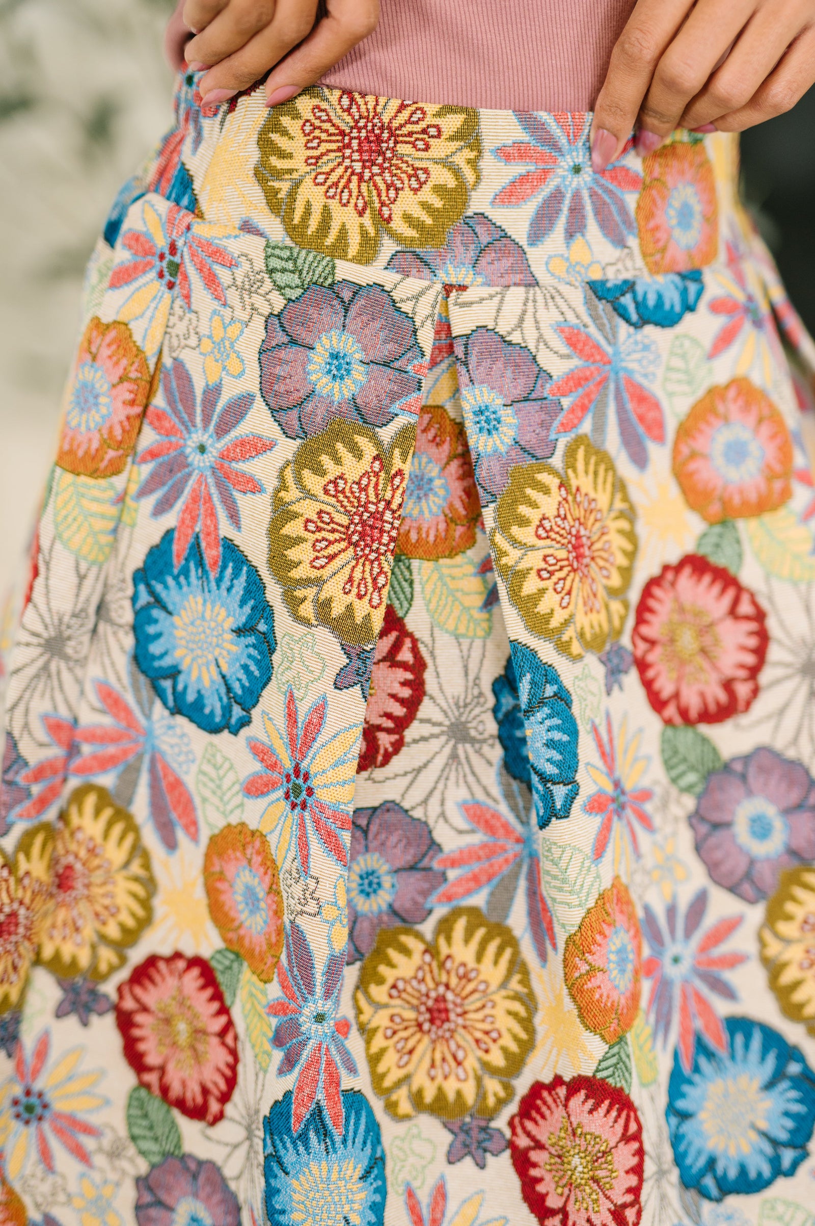 Sound Mind Floral Midi Skirt