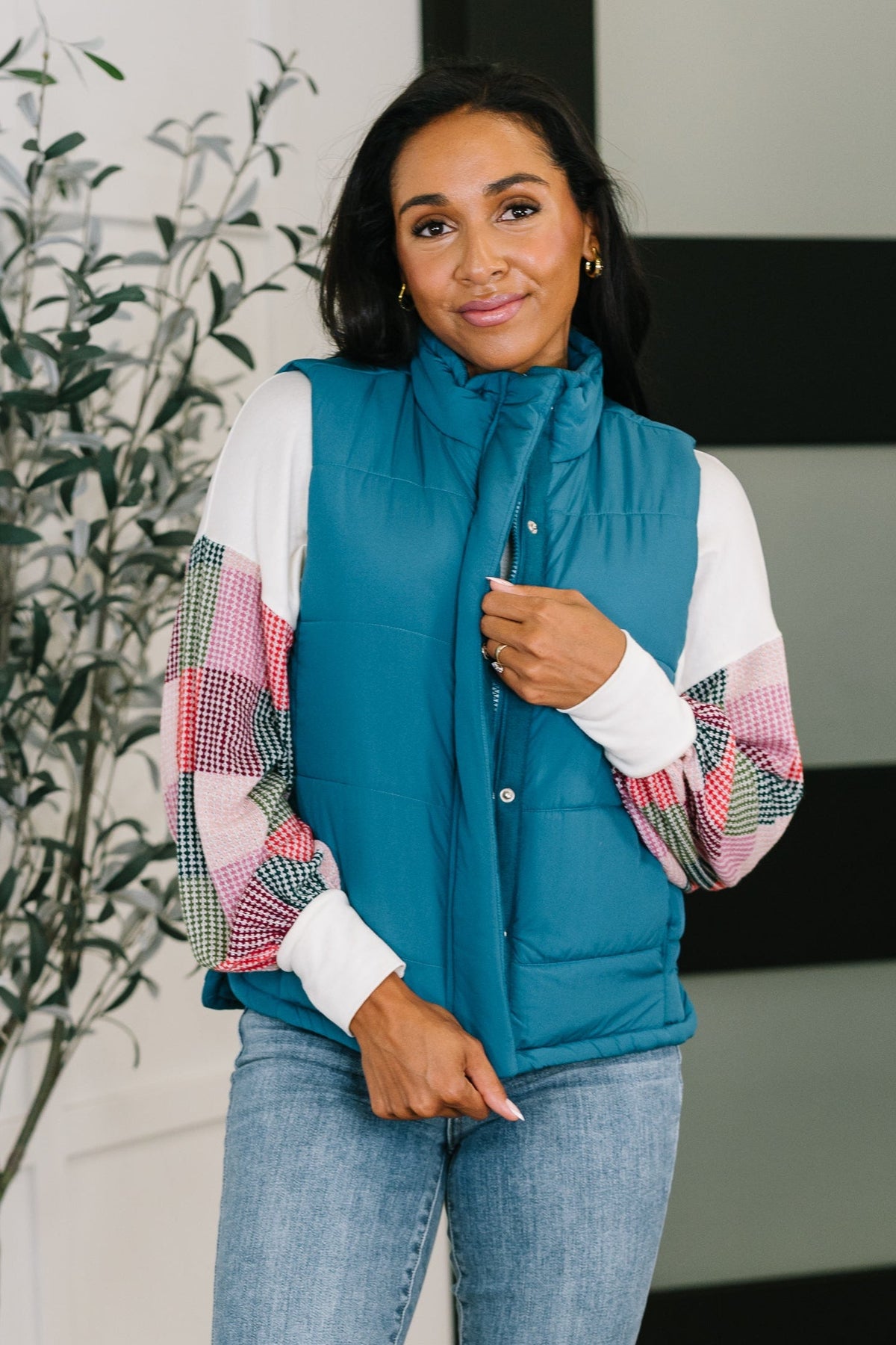 That&#39;s What I&#39;m Talkin&#39; About Puffer Vest in Teal